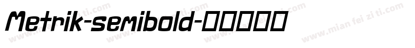 Metrik-semibold字体转换