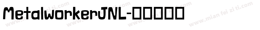 MetalworkerJNL字体转换