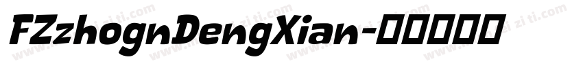 FZzhognDengXian字体转换