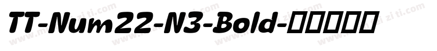 TT-Num22-N3-Bold字体转换