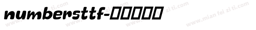 numbersttf字体转换