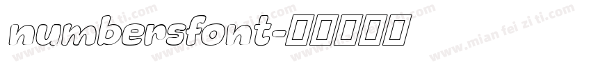 numbersfont字体转换