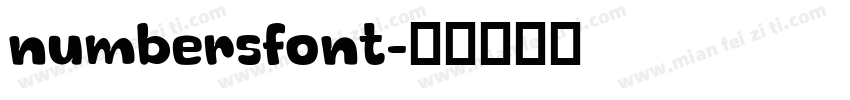 numbersfont字体转换
