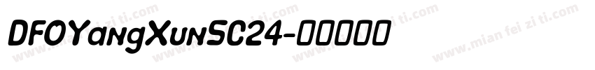 DFOYangXunSC24字体转换