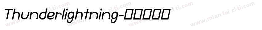 Thunderlightning字体转换