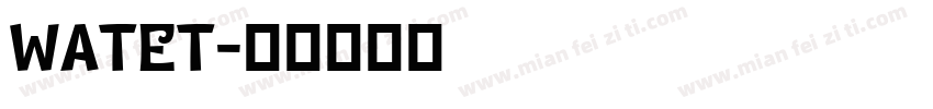WATET字体转换