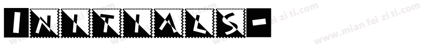 Initials字体转换