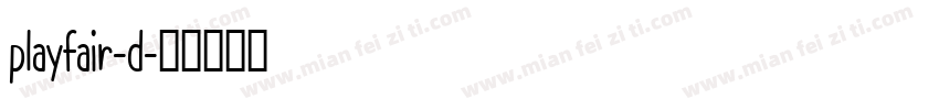 playfair-d字体转换