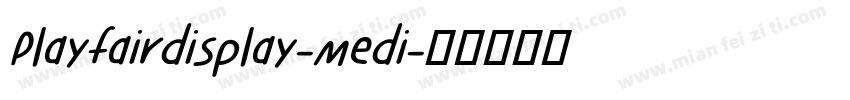 Playfairdisplay-medi字体转换