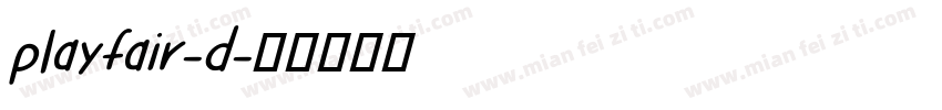 playfair-d字体转换