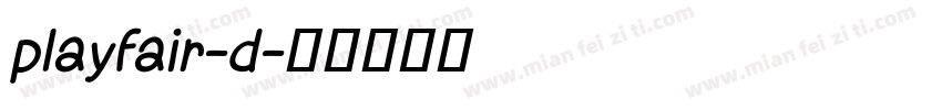 playfair-d字体转换