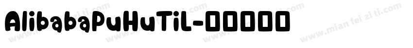 AlibabaPuHuTiL字体转换