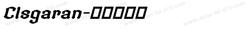 Clsgaran字体转换
