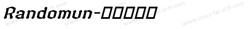 Randomun字体转换