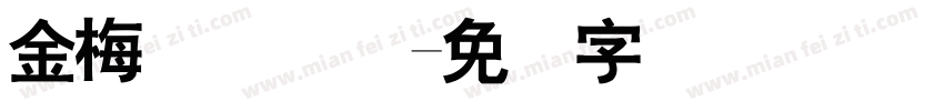 金梅简体国际字体转换
