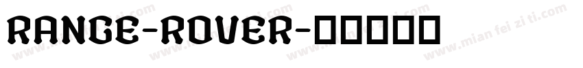 RANGE-ROVER字体转换