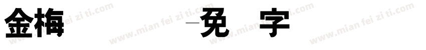 金梅简体国际字体转换
