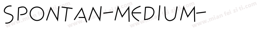 Spontan-Medium字体转换