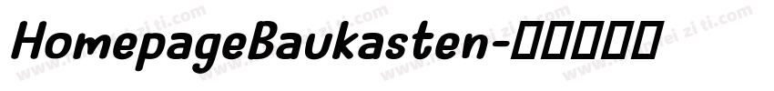 HomepageBaukasten字体转换