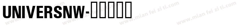 UniversNW字体转换