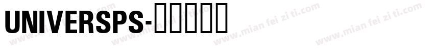 UniversPS字体转换