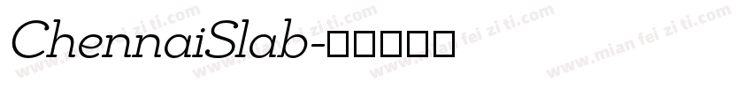 ChennaiSlab字体转换