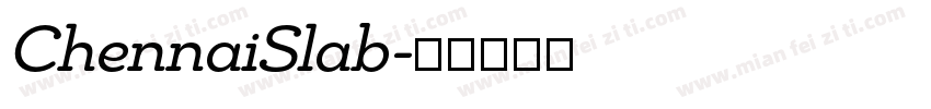 ChennaiSlab字体转换