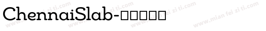 ChennaiSlab字体转换