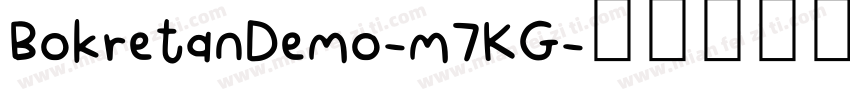 BokretanDemo-m7KG字体转换