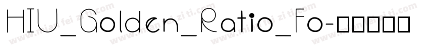 HIU_Golden_Ratio_Fo字体转换