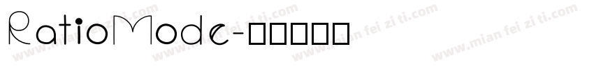 RatioMode字体转换