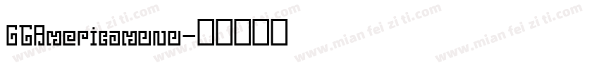 GTAmericamono字体转换