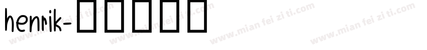 henrik字体转换