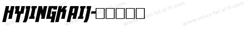 HYJingKaiJ字体转换