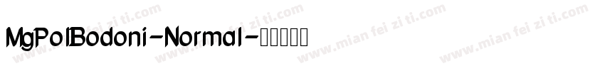 MgPolBodoni-Normal字体转换