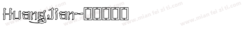 HuangJian字体转换