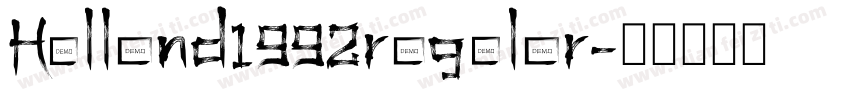 Holland1992regular字体转换