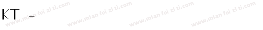 KT手写体字体转换
