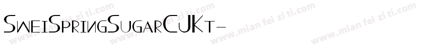 SweiSpringSugarCJKt字体转换