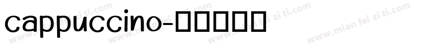 cappuccino字体转换