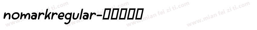 nomarkregular字体转换