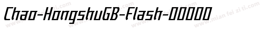 Chao-HongshuGB-Flash字体转换