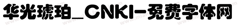 华光琥珀_CNKI字体转换