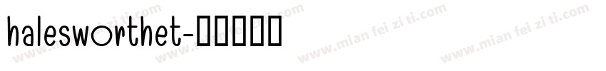 halesworthet字体转换