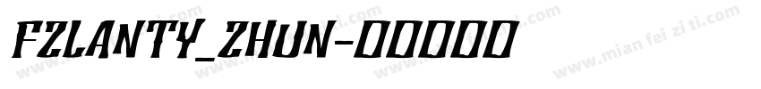 FZLANTY_ZHUN字体转换