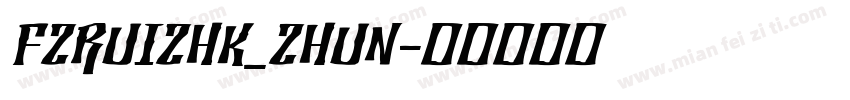 FZRUIZHK_ZHUN字体转换