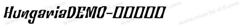 HungariaDEMO字体转换