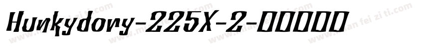 Hunkydory-225X-2字体转换
