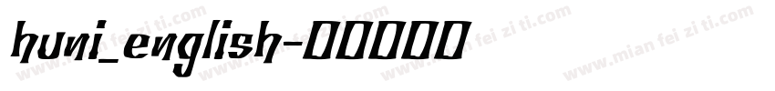 huni_english字体转换