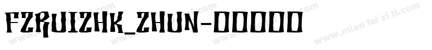 FZRUIZHK_ZHUN字体转换